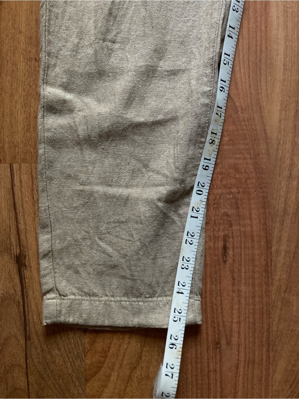 Banana Republic Athletic Fit Linen Cotton Mens 31x30 (26) Beige Pants - Picture 6 of 7